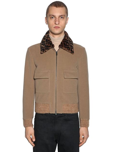 bomber jacket fendi|fendi bomber jacket men's.